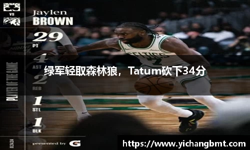 绿军轻取森林狼，Tatum砍下34分