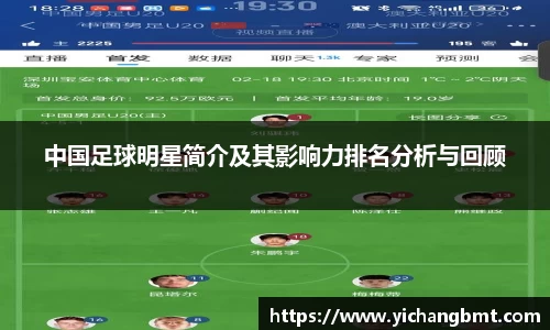 中国足球明星简介及其影响力排名分析与回顾